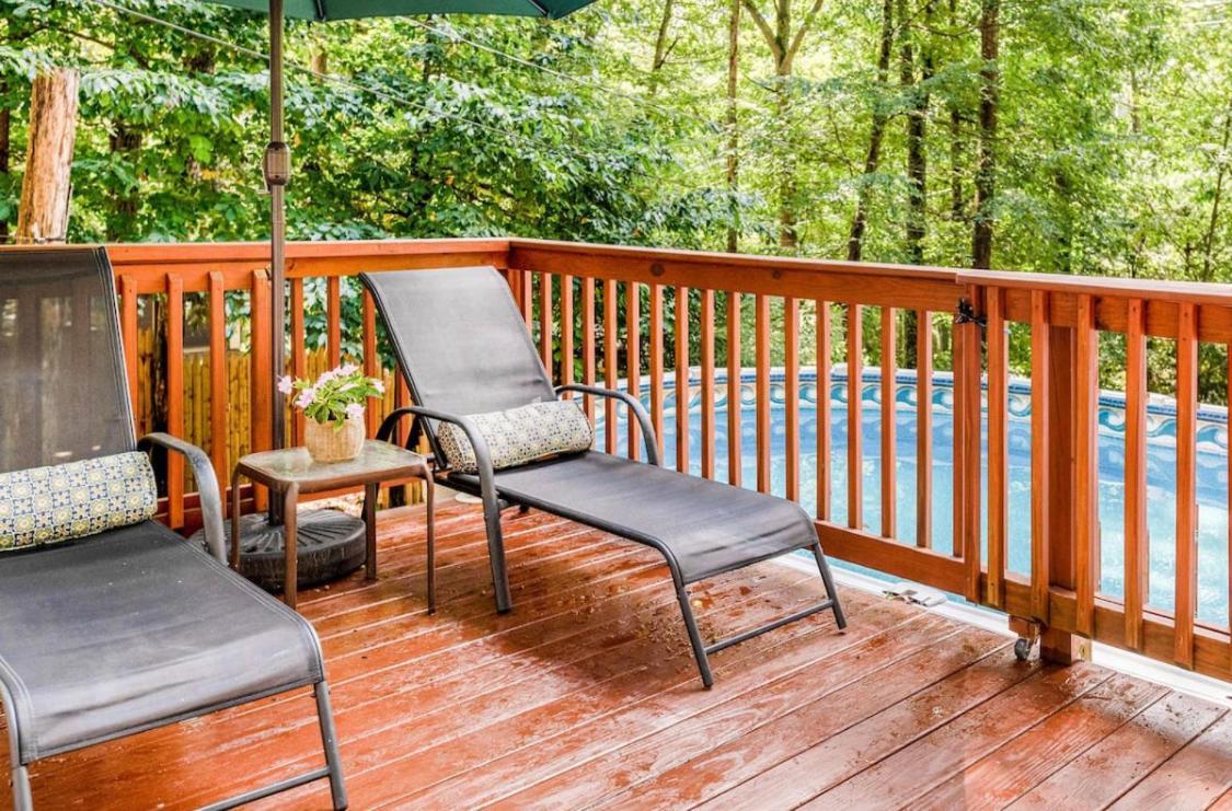 Pocono Cabin With Private Pool At Shawnee Mtn East Stroudsburg Bagian luar foto